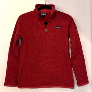 Patagonia Better Sweater 1/4 Zip in Red (XS)